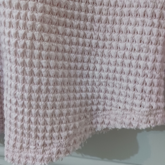 Sundance Thermal Waffle Knit Popover Top pink medium - Picture 8 of 11